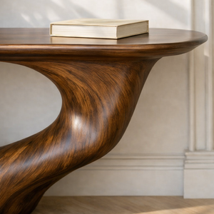 Mesa de Consola Moderna Hecha a Mano con Madera Maciza de Saman, Marca Luxali, Mesa de Centro para Sala de Estar, Fabricada en Vietnam - Product Image 4