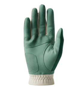 Nouveau style tendance, gant de golf en cuir véritable sur mesure, doux, main droite, vert, antidérapant, fermeture auto-agrippante, unisexe, sport - Product Image 2