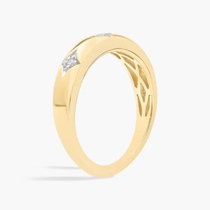 Banda de Moda Diamond Flicker en Oro Amarillo - Product Image 3