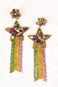 Boucles d'oreilles pendantes dynamiques style cowboy à pampilles, idéales pour le Mardi Gras, pour femmes et jeunes filles, confortables et très tendance. - Product Image 5
