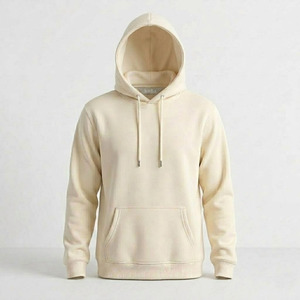 Sweat à capuche épais en molleton polyester/coton pour homme, motif uni automne, imprimé numérique, logo personnalisé OEM de haute qualité - Product Image 3