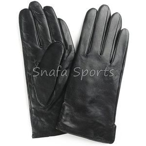 Gants en cuir véritable de mouton pour femmes et hommes, gants de moto chauds et tactiles, gants d'hiver doux et élégants - Product Image 3