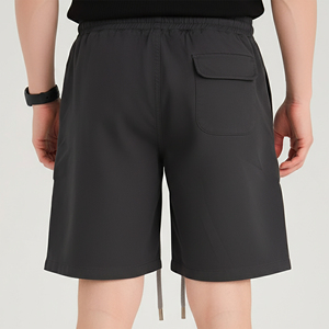 Nouveau Short de Survêtement Classique pour Homme 2026 – Confortable en Polaire Polyester/Coton avec Poches Latérales Cargo, Style Urbain, Élastique - Product Image 6
