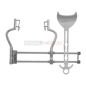 เครื่องมือผ่าตัดกระดูกและข้อแบบโค้ง ยี่ห้อ Balfour รุ่น Retractor ขนาด 12 นิ้ว (30.5 ซม.) พร้อมใบมีดด้านข้างแบบ Fenestrated ความลึก 4 นิ้ว - Product Image 6