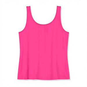 Premium <b>Women</b> Plus Size Casual Summer Workout Tank <b>Top</b> Knitted Loose Fit Breathable Quick Dry Solid Activewear <b>Women</b> <b>vest</b> - Product Image 3