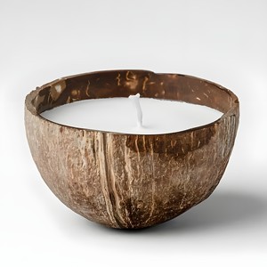Soy Wax Scented <b>Candle</b> in Coconut Shell Bowls <b>Cheap</b> Price Coco Bowl <b>Candles</b> Home Decor With Pleasant Fragrance - Product Image 3