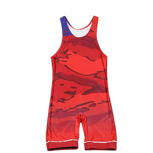 <b>Men</b> Wrestling <b>Singlets</b> With Smooth Fabric And Body Fit Design <b>For</b> Movement Control During Practice Training - Product Image 1
