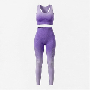 Nuevo Conjunto de Yoga para Mujer, Sin Costuras, de Alta Elasticidad, para Gimnasio, Ropa Deportiva, Precio Económico, Leggings de Yoga Personalizados - Product Image 2