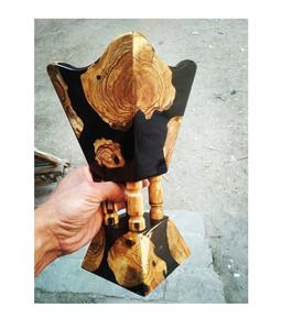 Caja quemadora de incienso Mubkhar de madera y resina, regalo de Ramadán y Eid, incienso Bakhoor, decoración de interiores, quemador de incienso a precio de mayorista. - Product Image 1