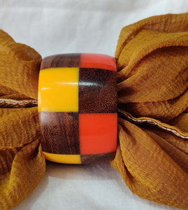 Venta Directa de Fábrica: Anillos de Servilleta de Resina de Calidad Superior, Rojos/Amarillos, en Forma de Círculo, ¡Gran Venta! - Product Image 1