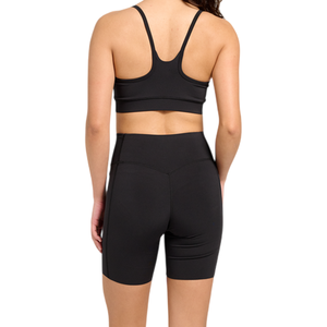 Soutien-gorge de sport TRIMMY SPORTS pour filles, simple, sans coutures, à maintien élevé, noir, pour entraînement, fitness, yoga, gym, 100 % polyester, course à pied, fermeture avant - Product Image 6