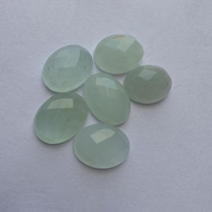 Piedra Preciosa de Aguamarina Natural, Corte Ovalado a Cuadros, Calibrada, Piedra Suelta Azul - Product Image 3