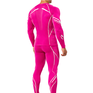 <b>Men</b> Gym Sports <b>Compression</b> Suit High Stretch Long Sleeve Top <b>Tights</b> Set Quick Dry Breathable Running Workout Training Wear - Product Image 4