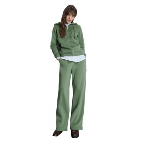 Ensemble de survêtement décontracté pour femme en molleton 100 % coton, avec impression par transfert thermique, séchage rapide, coupe classique - Product Image 1
