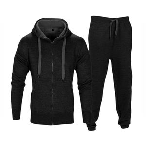 Ensemble de survêtement pour homme, imprimé animal, respirant, coupe-vent, en polaire, avec sweat à capuche et pantalon de jogging, pour les séances d'entraînement à la salle de sport - Product Image 1