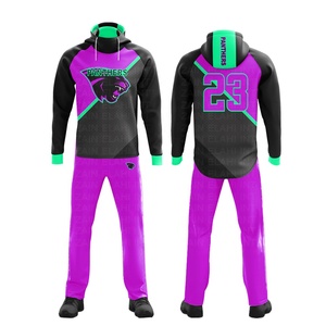 Vêtements de sport de haute qualité imprimés par sublimation personnalisée Costumes d'échauffement d'hiver avec logo personnalisé - Product Image 4