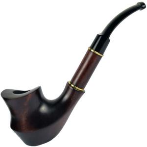 Pipa de Fumar de Madera Hecha a Mano, Pipa de Fumar Rústica de Madera Premium, Pipa de Tabaco Natural, Diseño Vintage para Club o Cafetería - Product Image 3