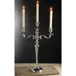 Modern Silver Metal Crystal <b>Candelabra</b> Centerpiece High-Quality Chrome Finish 3-Arm <b>Candelabras</b> for Hotel Events and Home Decor - Product Image 6