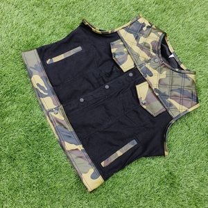 Chaleco corto de cuero genuino de vaca con estampado de camuflaje para mujeres preocupadas por la moda, que ofrece un ajuste elegante con material de primera calidad. - Product Image 2