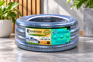 สายเหล็กสำหรับปั๊มน้ำและส่งของเหลว สายดูดน้ำแบบสปริง PVC เสริมลวดเหล็ก สายใสสำหรับการเกษตร - Product Image 1