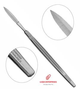 Couteau chirurgical double tranchant Cottle 15 cm en acier inoxydable droit, réutilisable et autoclavable pour ORL - Product Image 4