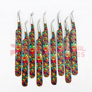 Pince à cils professionnelle RMI en acier inoxydable avec revêtement en papier durable, pointe en fibre pour extensions de cils, marque privée - Product Image 3