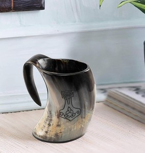 Jarra de Cuerno Vikinga Tradicional, Auténtica y Hecha a Mano, Diseñada para Coleccionistas y Mercados de Recuerdos - Product Image 6