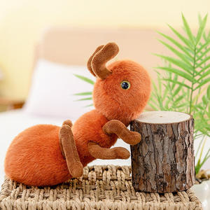 Peluche insecte fourmi en polyester et coton PP, adorable poupée en tissu, compagnon réconfortant, cadeau de chevet pour filles - Product Image 2