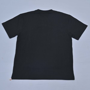 Camisetas de Hombre al por Mayor de Alta Calidad, Negras con Calavera en Relieve, Manga Corta, Cuello Redondo, Estilo Urbano, Corte Regular, 100% Algodón Jersey - Product Image 4