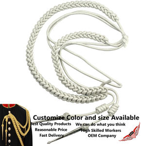 Cordon en Mylar argenté avec étiquettes argentées côté droit - Product Image 2