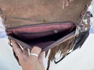 Nouveau sac bandoulière léger en cuir de vachette pour femme, fait main, sacs à main et pochettes en cuir véritable - Product Image 6