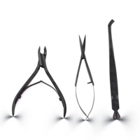 Pousse-cuticules professionnel en acier inoxydable, outils de soin des ongles, ciseaux à ressort personnalisés pour manucure, faits à la main
