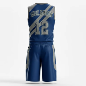 Ensemble d'uniformes de basketball en gros : Maillot sans manches et short légers pour le sport - Product Image 6