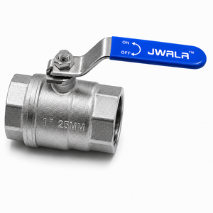 Válvula de Bola de Acero Inoxidable de 1 Pulgada (25 mm) de Alta Resistencia, de Tres Piezas, Operada Manualmente, Conector de Tubería Roscado para Agua, Aceite, Gas y Productos Químicos - Product Image 3