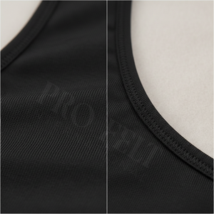 Hot Selling High-Waist Custom Bikini Set Plain Blank Color Halter Neck Two-Piece Swimwear Stylish Summer Beachwear Swimsuit - Product Image 4