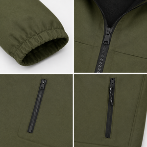 Veste Softshell à Capuche pour Homme OEM ODM, Imperméable, Coupe-Vent, Doublure Polaire, Manteau de Travail d'Extérieur, Fabricant de Logos Personnalisés - Product Image 5