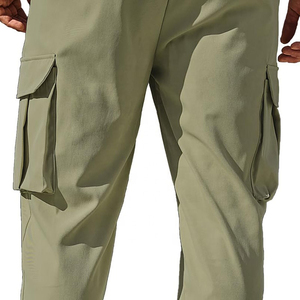 Cargo Jogger Pants for Men's Wholesale Custom 100% Cotton Canvas Lightweight Casual Plain OEM Pockets Breathable Long - Product Image 4
