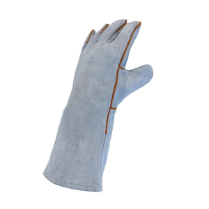 Gants de soudeur en cuir de vachette ignifuge, protection industrielle, résistants aux flammes, pour le travail et la sécurité, en promotion - Product Image 2
