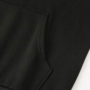 Sudadera con capucha de color liso para hombre con mangas raglán, estilo coreano, moda urbana, informal, ajustada - Product Image 6