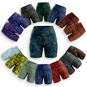 Shorts de cyclisme et de course en polyester élasthanne personnalisés, extensibles dans 4 directions, anti-humidité, par sublimation - Product Image 1