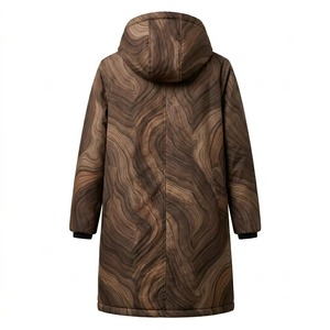 Manteau d'hiver imperméable sans couture en polaire sherpa et simili cuir pour homme, idéal pour l'équitation en extérieur, long et chaud - Product Image 2