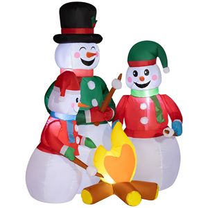 Pupazzo di Neve Gonfiabile da 1,5 Metri con Luci LED per Decorazioni Natalizie da Interno ed Esterno - Product Image 1