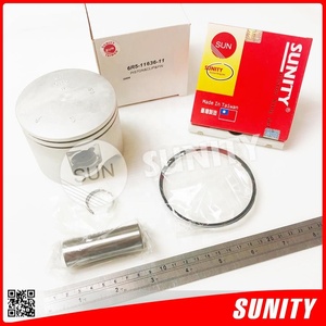 Jeu de segments de piston essence TAIWAN SUNITY type S OEM 6R5-11636-11 surdimensionné 0,25 pour moteurs hors-bord YAMAHA 115CV-225CV 2 temps - Product Image 2