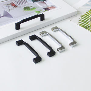 Tirador Rectangular Moderno Minimalista de Aleación de Zinc Negro Mate para Gabinetes de Cocina y Sala de Estar, Cajones - Ecológico y Duradero - Product Image 2