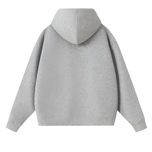 เสื้อฮู้ดดี้ปักโลโก้แบบกำหนดเอง คุณภาพสูง ไม่หดตัว ผ้าฟลีซหนานุ่ม ทรงโอเวอร์ไซส์ ไม่มีเชือกผูก สำหรับผู้ชายและผู้หญิง ปักโลโก้แบบ 3 มิติ - Product Image 6