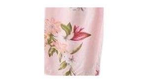 Ensemble de pyjama rose à fleurs pour femmes, manches courtes, col rond, 2 pièces, vêtements de nuit en coton, vêtements de détente décontractés d'été, taille élastique pleine longueur - Product Image 4