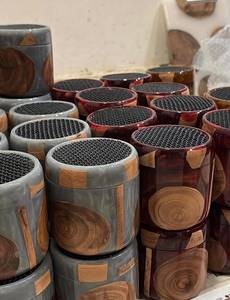 FAIZA CRAFT Brûleur d'encens en résine et bois d'acacia couleur personnalisée - Support de luxe fait main pour Oud Bakhoor arabe, encens indien en gros - Product Image 5