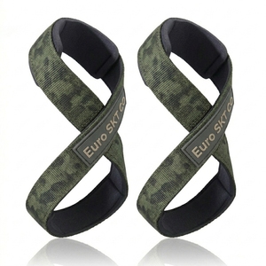 Figure 8 Strap Powerlifting High <b>Strength</b> Cotton Neoprene Adjustable With OEM Figure 8 Straps Bodybuilding <b>Strength</b> <b>Training</b> - Product Image 6