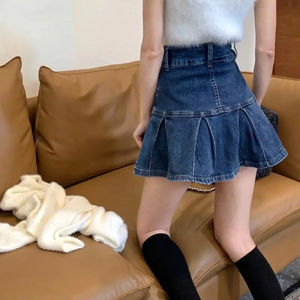 Jupe en jean semi-extensible tendance 2026 HSI de qualité supérieure, modèle fantaisie avec ceinture cargo classique et multiples poches - Product Image 5