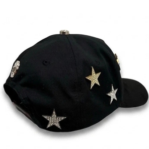 Casquette snapback noire 100% originale de qualité supérieure El Barbas Hats x CT Galaxy |   G-5 Designer Suede Bill Rhinestone Edition Collab - Product Image 5